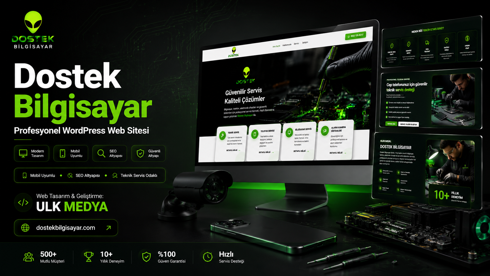Dostek Bilgisayar Web Tasarım Projesi | ULK Medya